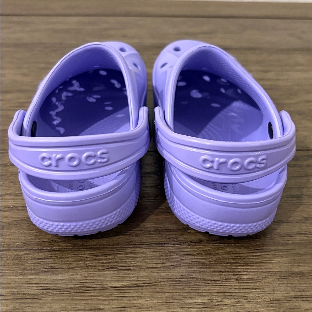 NEW [CROCS] Baya Clogs Slip-On Water Shoes Sandals  in Violet Youth Sz C 10 - Picture 8 of 12